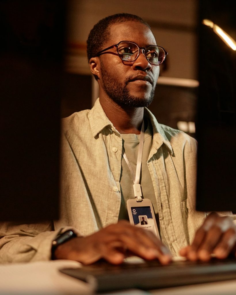 Black computer programmer